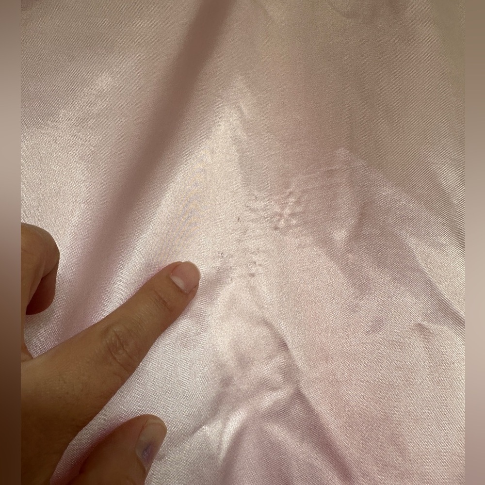 Vintage Silky smooth oversized Pink Button-Up Blouse - Picture 6 of 6